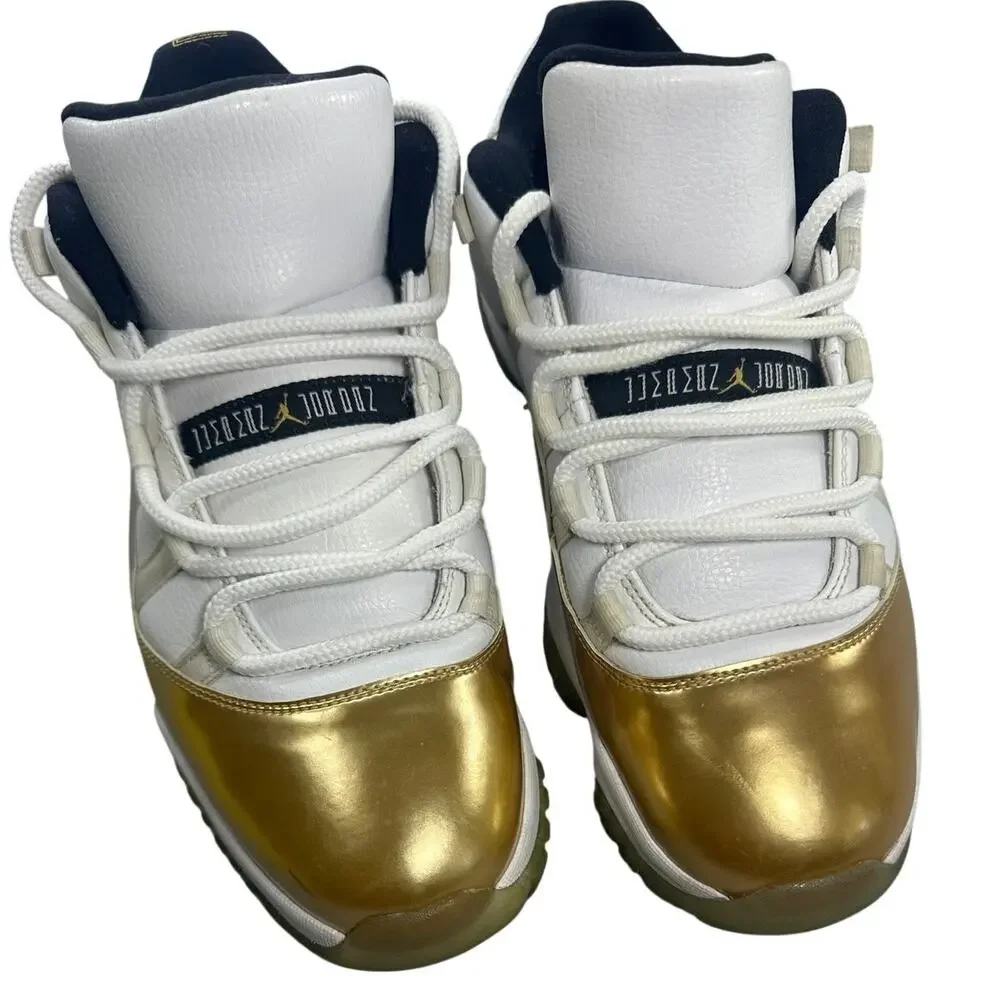 Jordan 11 Retro Low Closing Ceremony Metallic Gold 2016 Mens Size 11 528895-103⁠